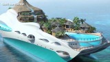 Luxury Yacht with Its Own Tropical Island